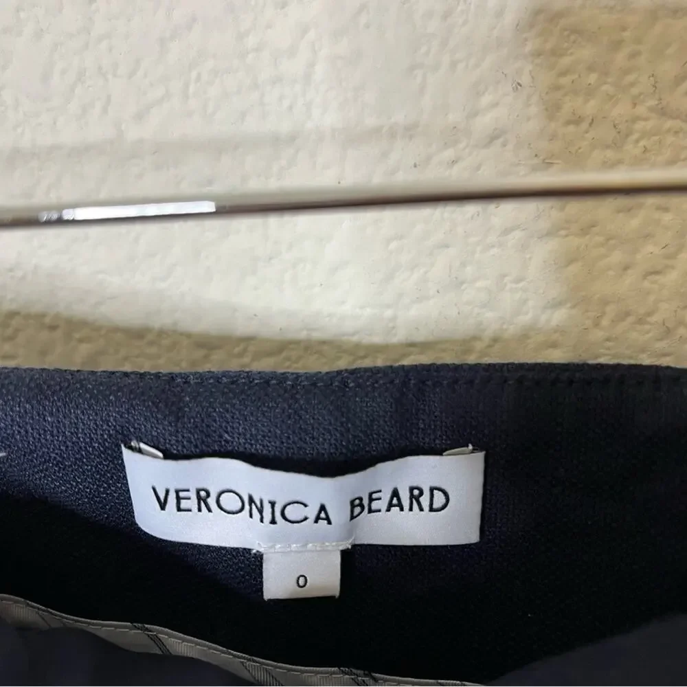 Veronica Beard Komi Linen Blend Flared Pants Center Seam Womens Size 0 - Picture 6 of 8